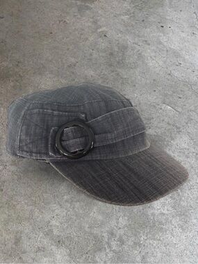 Women's Charcoal Cadet Hat with Black Ring Accent